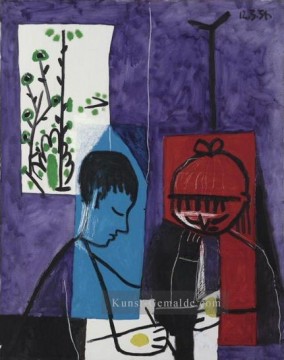  Kubismus Malerei - Enfants dessinant 1954 Kubismus